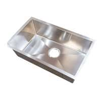 Single Square Sink; 25" x 15" x 7" (Stainless Steel) Image 1