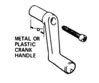 Window Crank Metal 1in