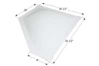 ICON MOTOR HOME SKYLIGHT, NSL29W, WHITE