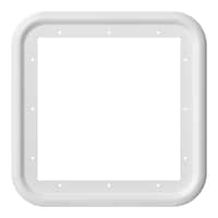 Fogatti InstaShower15" x 15" White Trim Ring: 8 Plus