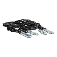 65" Safety Chains with 2 Snap Hooks Each (5,000 lbs, Vinyl-Coated, 2-Pack)