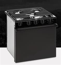 Dometic™ CU-433US Moonlight RV Propane 3-Burner Stove / Oven - Black