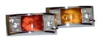 Vanguard II Chrome Clearance Marker Light, Red