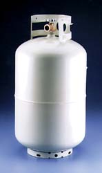 Camper rv propane tank, vapour LPG gas tank 40 litres, 270x792 mm, 10