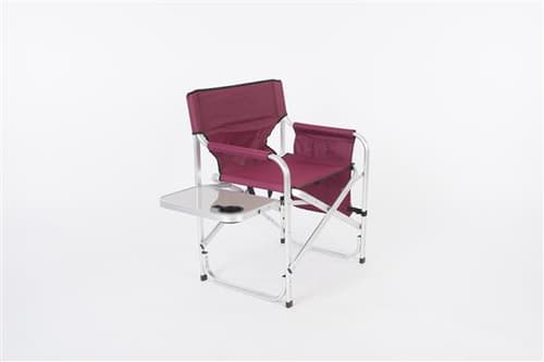 Faulkner 52283 Burgundy Director's Chair with Pocket Pouch &amp; Folding Tray