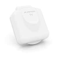 TV/SAT Square Mini Inlet - White Image 1