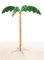 4.5-Foot Decorative Rope Light Palm Tree Image 1