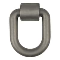 3"x 4" Weld-On Tie-Down D-Ring (15,587 lbs, Raw Steel)