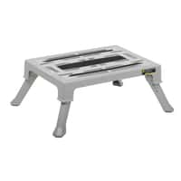 ?Heavy Duty Folding Die Cast Aluminum Platform Step - PA-150