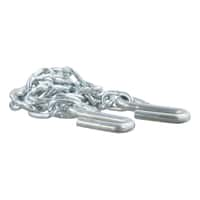 48" Safety Chain with 2 S-Hooks (2,000 lbs, Clear Zinc, Packaged)