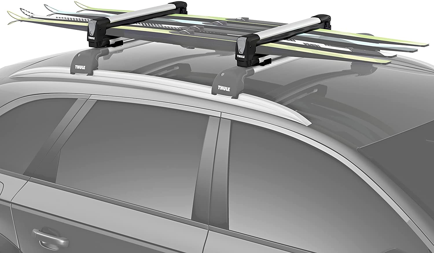 Thule SnowPack M ski and snowboard rack aluminium 7324