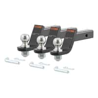 LOADED BALL MOUNTS WITH 2" BALLS (2" SHANK, 7,500 LBS., 4" DROP, 3-PACK)