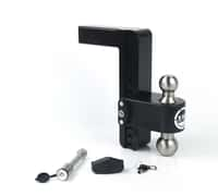 Cerakote Black ALUMINUM Weigh Safe 180 HITCH LTB10-2-KA 10" Drop Hitch, 2" Receiver 12,500 LBS GTW