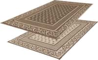 Faulkner 49599 Reversible RV Outdoor Patio Mat - Beige Vineyard Design - 8&#39; X 16&#39;