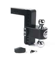 Cerakote Black ALUMINUM Weigh Safe 180 HITCH, 8" Drop Hitch, 2" Receiver 12,500 LBS GTW