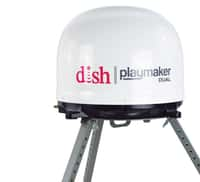 Winegard PL-8000R White Dish Playmaker HD Satellite Antenna Dual Receiver Capability Image 1