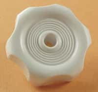 Window Knob White 1/2in