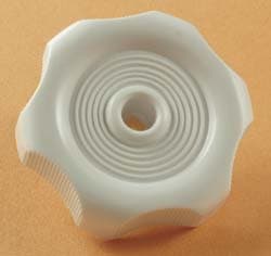 Window Knob White 1/2in