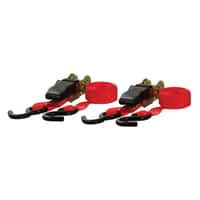 10' Red Cargo Straps with S-Hooks (500 lbs, 2-Pack)