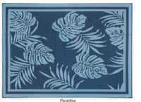 Faulkner 48896 Reversible RV Outdoor Patio Mat - Blue Paradise Design - 9&#39; X 12&#39;