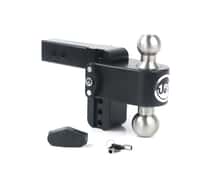 Cerakote Black ALUMINUM Weigh Safe 180 HITCH, 4" Drop Hitch, 2" Receiver 12,500 LBS GTW