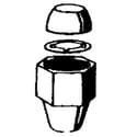 88-8754 - Nut, Ring, Cone Set 5/8in - Image 1