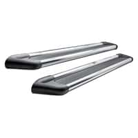 Westin 27-6650 - 6&quot; Sure-Grip Cab Length Black Running Boards with Brite Trim Image 2