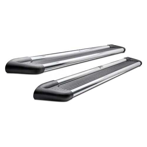 Westin 27-6650 - 6" Sure-Grip Cab Length Black Running Boards with Brite Trim Image 2