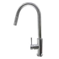 Pull Down Single Hole Bullet Faucet - Stainless Steel Image 1