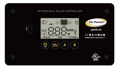 Go Power 30 Amp Digital Solar Controller | PPL | 73.4475