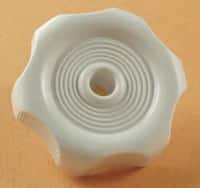 Window Knob White 1inshaf