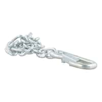 27" Safety Chain with 1 Snap Hook (2,000 lbs, Clear Zinc)