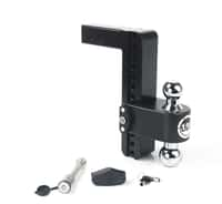 Cerakote Black ALUMINUM Weigh Safe 180 HITCH, 10" Drop Hitch, 2" Receiver 12,500 LBS GTW