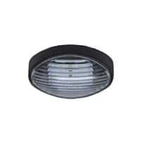 18.1185 - Black Oval Porch Light W/ - Image 1