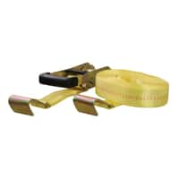 27' Yellow Cargo Strap with Flat Hooks (3,333 lbs.)