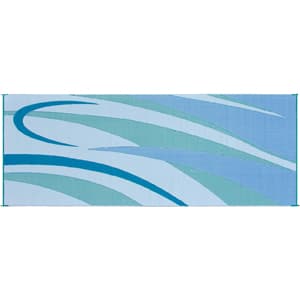 01-4998 - Graphic Mat 8x20 Blugrn - Image 1