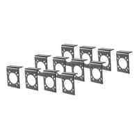 Connector Mounting Brackets for 7-Way RV Blade (Black, 12-Pack)