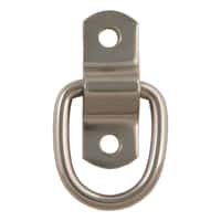 1" x 1-1/4" Surface-Mounted Tie-Down D-Ring (1,200 lbs, Stainless)