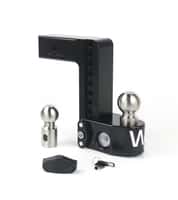 Cerakote Black ALUMINUM Weigh Safe, 8" Drop Hitch, 2.5" Receiver 18,500 LBS GTW