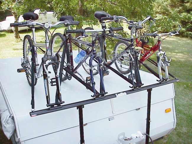 Bike rack cheap pop up camper