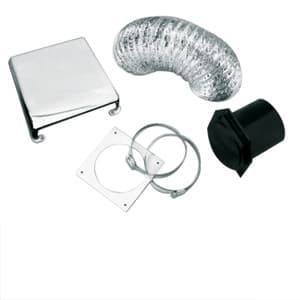 72-7351 - Deluxe Dryer Vent Kit; Chrome - Image 1
