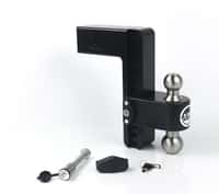 Cerakote Black ALUMINUM Weigh Safe 180 HITCH, 10" Drop Hitch, 3" Receiver 21,000 LBS GTW