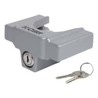 Trailer Coupler Lock, Fits Most 2", 1-7/8" Couplers (Grey Aluminum)