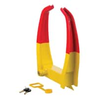 Wheel Chock Lock (Yellow Powder Coat)