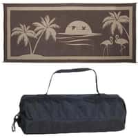 01.8680 - Tropoas Mat Brn/Bg 8'x18' - Image 1