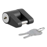 Coupler Lock (1/4" Pin, 3/4" Latch Span, Padlock, Black)