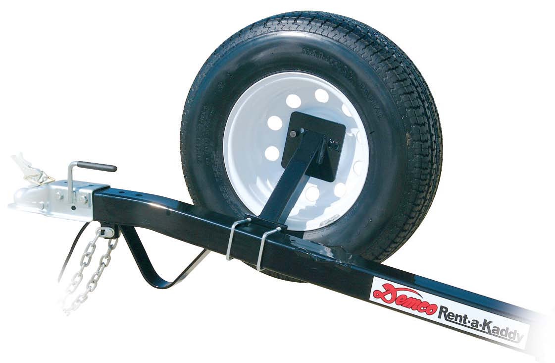 Tow dolly deals spare tire mount