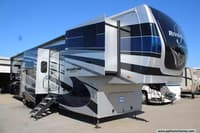 61195 - 45' 2021 Forest River Riverstone Legacy 42FSKG w/5 Slides & Generator  - Toy Hauler Image 1