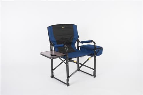 Faulkner 49581 El Capitan Folding Director's Chair with Cooler - Blue/Black