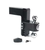 Cerakote Black ALUMINUM Weigh Safe 180 HITCH, 8" Drop Hitch, 3" Receiver 21,000 LBS GTW